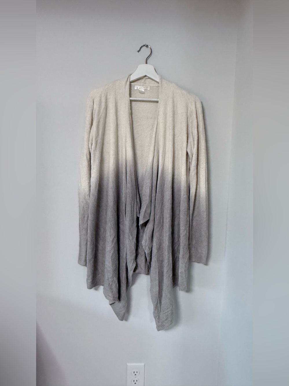 Barefoot Dreams Bamboo Chic Lite Ombre Cardigan Women L/XL Open Front Wrap